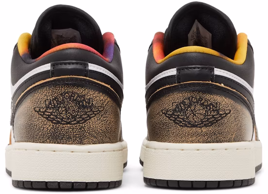(Grade School) Air Jordan 1 Low SE Wear Away Yellow DQ8421-001 Details for (Grade School) Air Jordan 1 Low SE Wear Away Yellow DQ8421-001