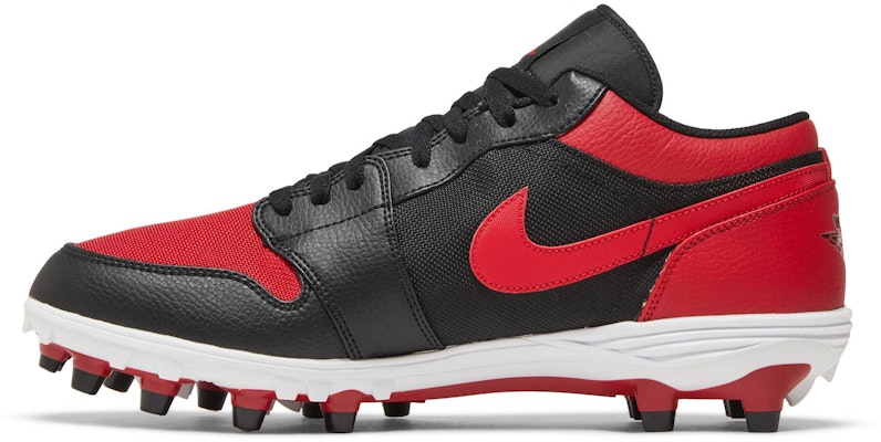 Kasut Kanak-Kanak Air Jordan 1 Low TD Cleat 'Bred' AV5292-061 Lookbook Kasut Kanak-Kanak Air Jordan 1 Low TD Cleat 'Bred' AV5292-061