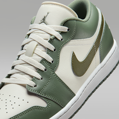 Sizing Air Jordan 1 Low 复古苔藓白橄榄绿 553558-300