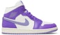 (W) Air Jordan 1 Mid 'Action Grape' Lelaki & Wanita Sneakers BQ6472-504