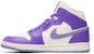 (W) Air Jordan 1 Mid 'Action Grape' Lelaki & Wanita Sneakers BQ6472-504