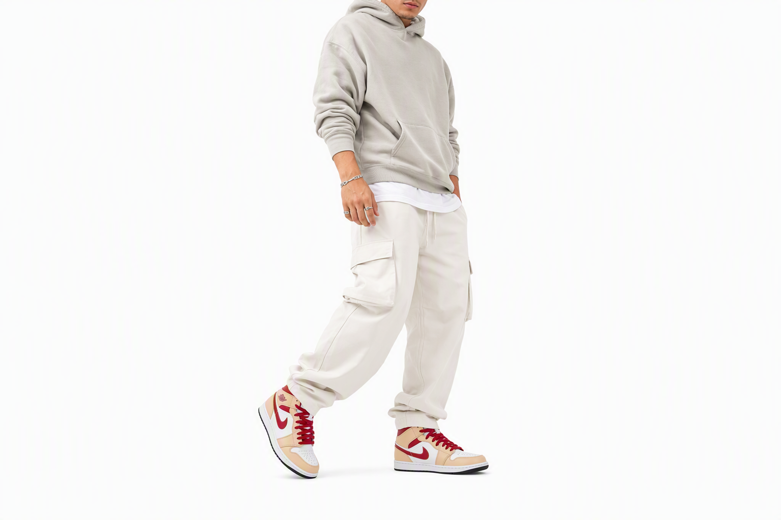 Order Air Jordan 1 Mid ''Beige Rood'' 554724-201