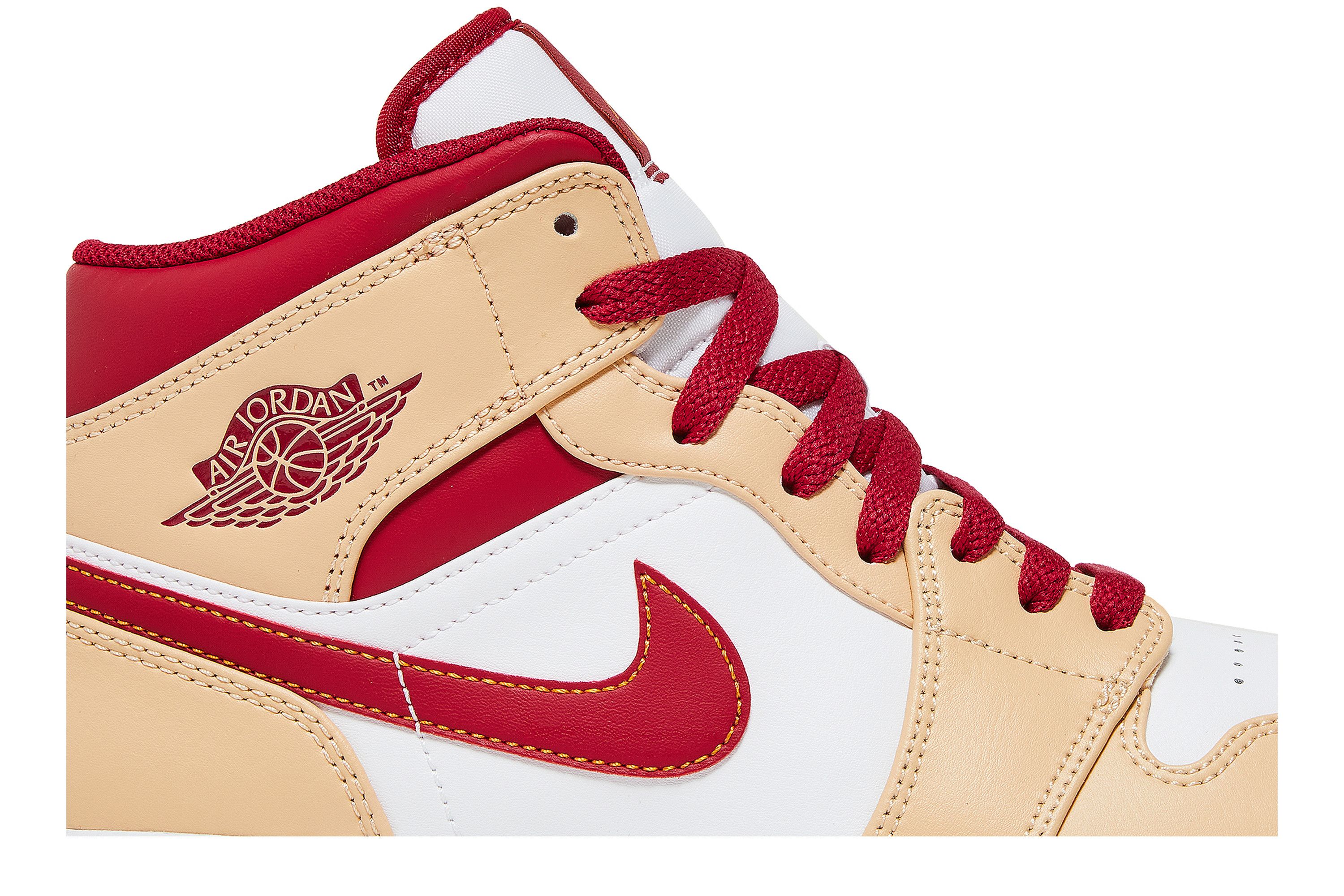 Lookbook Air Jordan 1 Mid ''Beige Rood'' 554724-201