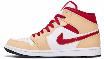 Shop Air Jordan 1 中筒 '米紅' 554724-201