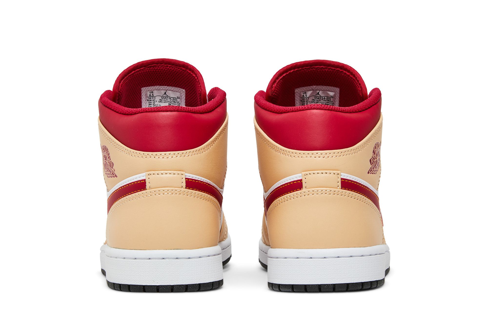 Sizing Air Jordan 1 Mid ''Beige Rood'' 554724-201
