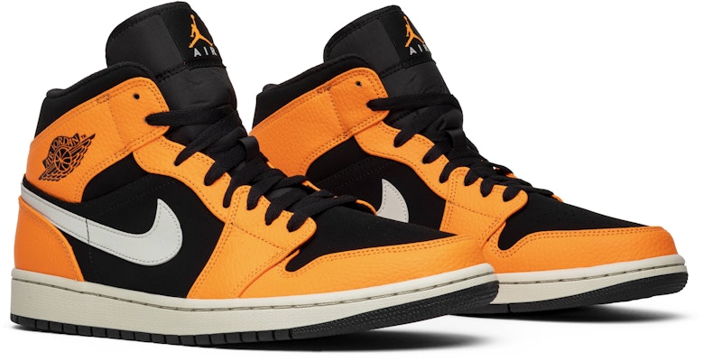 Nike air jordan 1 mid orange peel on sale