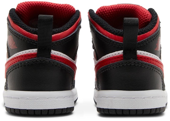 (幼童) Air Jordan 1 中筒 '黑色火紅' 640735-079 Details for (幼童) Air Jordan 1 中筒 '黑色火紅' 640735-079