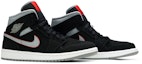 Cheap Air Jordan 1 Mid 'Hitam Kelabu' 554724-060