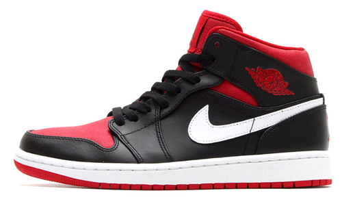 Buy Air Jordan 1 中筒 '黑色健身紅' 554724-020