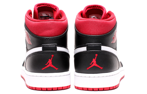 Shop Air Jordan 1 中筒 '黑色健身紅' 554724-020