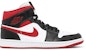 Air Jordan 1 Mid 'Hitam Gym Merah' 554724-122