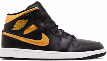 Air Jordan 1 Mid 'Black Metallic Gold' DQ8426-071 Air Jordan 1 Mid 'Black Metallic Gold' DQ8426-071