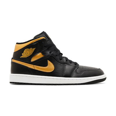 Jordan 1 Mid 'Black Metallic Gold'