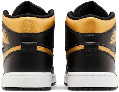 Air Jordan 1 Mid 'Negro Oro Metálico' DQ8426-071 Details for Air Jordan 1 Mid 'Negro Oro Metálico' DQ8426-071