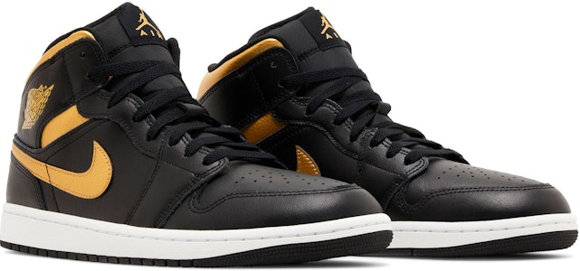 Air Jordan 1 Mid 'Negro Oro Metálico' DQ8426-071 Cheap Air Jordan 1 Mid 'Negro Oro Metálico' DQ8426-071