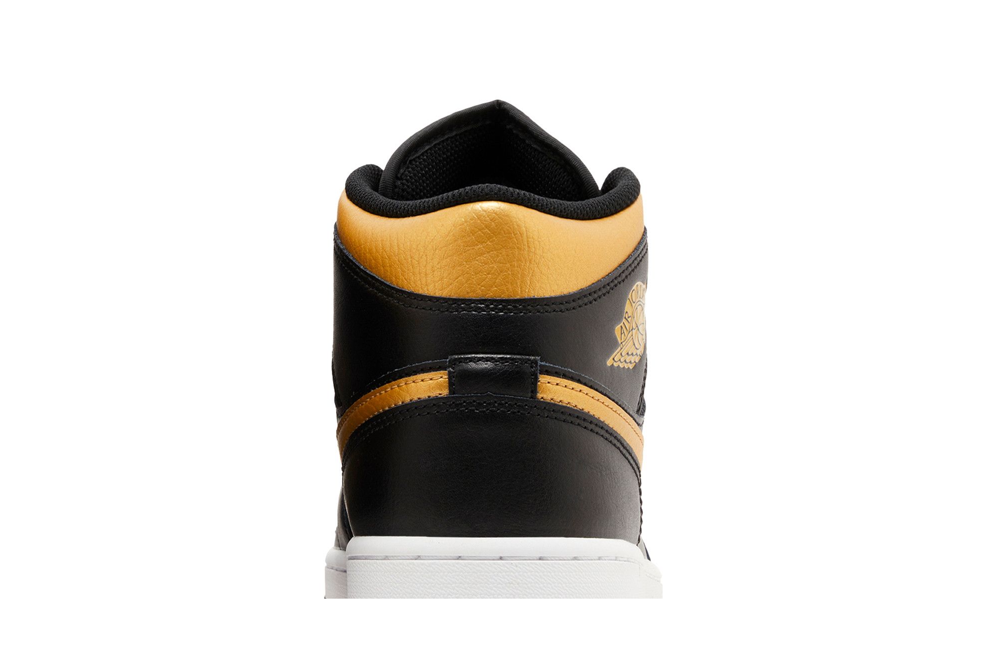 Cheap Air Jordan 1 中帮 '黑色金属金' DQ8426-071