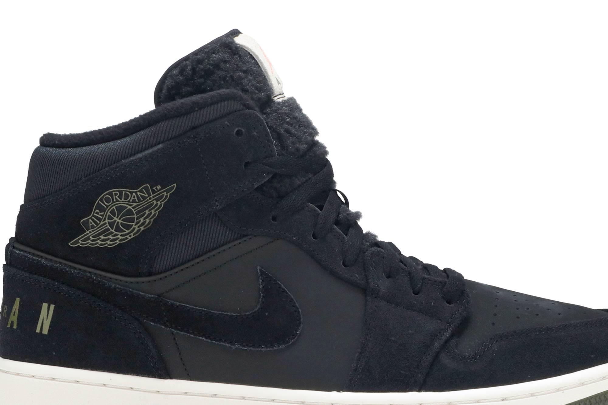 Buy Air Jordan 1 Mid Black Olive Canvas BQ6579 001 Novelship