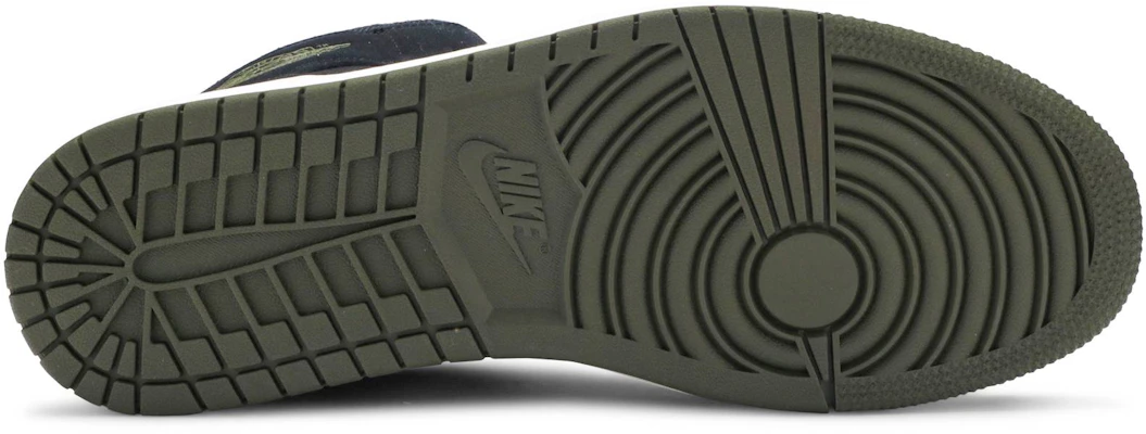 Air Jordan 1 中筒「黑橄欖帆布」BQ6579-001 Shop Air Jordan 1 中筒「黑橄欖帆布」BQ6579-001