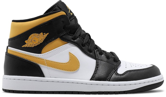Air Jordan 1 Mid 'Black University Gold' 554724-177 Buy Air Jordan 1 Mid 'Black University Gold' 554724-177