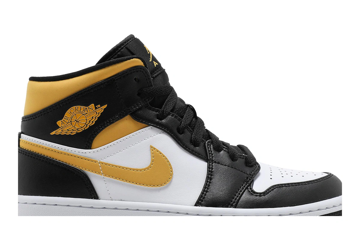 Air Jordan 1 Mid 'Black University Gold'