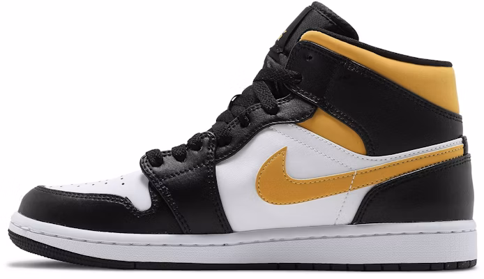 Air Jordan 1 Mid 'Black University Gold' 554724-177 Lookbook Air Jordan 1 Mid 'Black University Gold' 554724-177