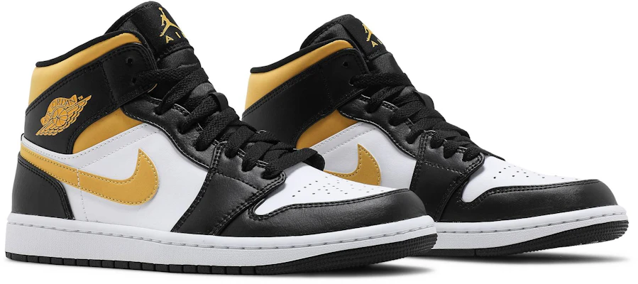 Air Jordan 1 Mid 'Black University Gold' 554724-177 Cheap Air Jordan 1 Mid 'Black University Gold' 554724-177