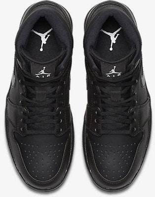 Nike air jordan sales mid black white