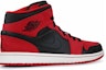 Lookbook Air Jordan 1 Mid 'Bred' 2013 554724-005 - Kasut Sneakers Iconik
