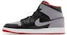 Air Jordan 1 Mid 'Bred Shadow' Lelaki Wanita Retro Kasut Sneakers DQ8426-006