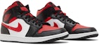 Cheap Air Jordan 1 Mid 'Bred Toe' (2022) 554724-079