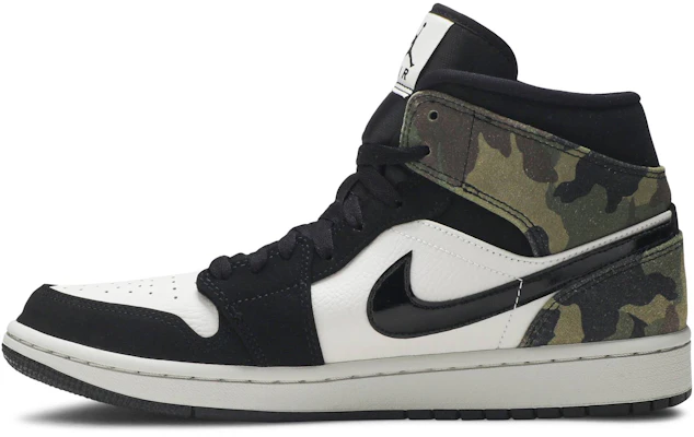 Air Jordan 1 Mid 'Camo' Lelaki CW5490-001 Lookbook Air Jordan 1 Mid 'Camo' Lelaki CW5490-001