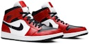 Cheap Air Jordan 1 Mid 'Chicago Black Toe' 554724-069 - Kasut Sneakers Unisex