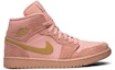 Buy Air Jordan 1 Mid 'Coral Gold' Emas Karang 852542-600