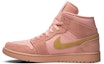 Lookbook Air Jordan 1 Mid 'Coral Gold' Emas Karang 852542-600