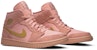 Air Jordan 1 Mid 'Coral Gold' Emas Karang 852542-600