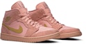 Cheap Air Jordan 1 Mid 'Coral Gold' Emas Karang 852542-600
