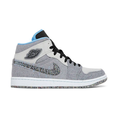 Jordan 1 Mid 'Crater Grey University Blue'