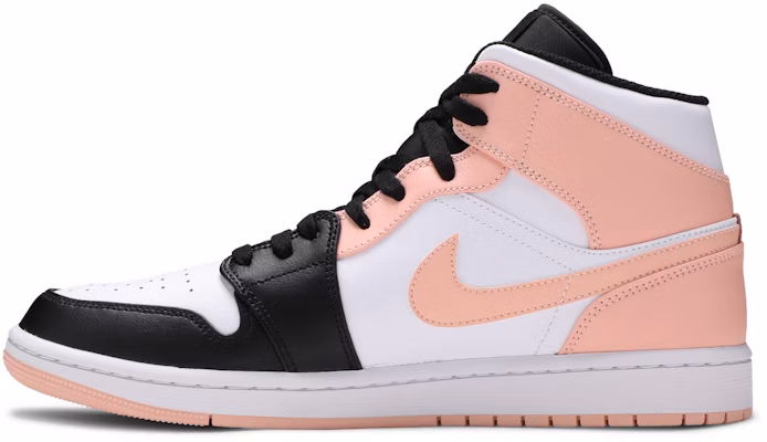 Air Jordan 1 Mid 'Crimson Tint' Merah Jambu 554724-133 Lookbook Air Jordan 1 Mid 'Crimson Tint' Merah Jambu 554724-133