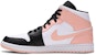 Air Jordan 1 Mid 'Crimson Tint' Merah Jambu 554724-133