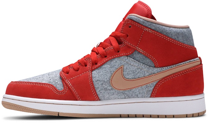 Air Jordan 1 Mid 'Denim Merah' DM4352-600 Lookbook Air Jordan 1 Mid 'Denim Merah' DM4352-600