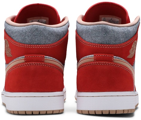 Air Jordan 1 Mid 'Denim Merah' DM4352-600 Details for Air Jordan 1 Mid 'Denim Merah' DM4352-600