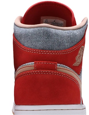 Air Jordan 1 Mid 'Denim Merah' DM4352-600 Sizing Air Jordan 1 Mid 'Denim Merah' DM4352-600