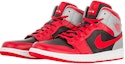 Lookbook Air Jordan 1 Mid 'Fire Red' 554724-603 - Kasut Sukan Popular di Malaysia