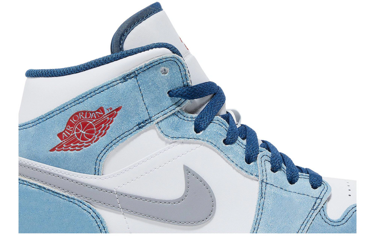 Air Jordan 1 Mid 'French Blue Fire Red'