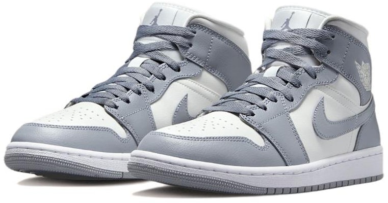 에어 조던 1 미드 '그레이 화이트' BQ6742-115 Lookbook 에어 조던 1 미드 '그레이 화이트' BQ6742-115