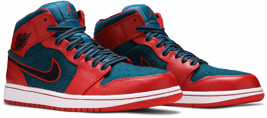 Air jordan 1 mid gym red/black-dark sea outlet