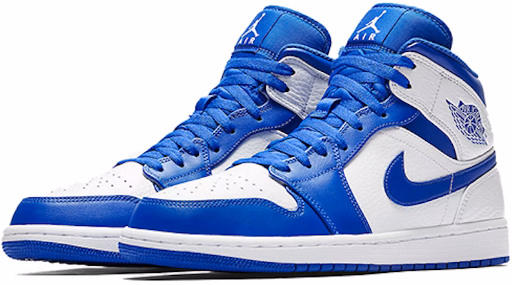 Air Jordan 1 Mid 'Hyper Royal' 554724-114 Lookbook Air Jordan 1 Mid 'Hyper Royal' 554724-114
