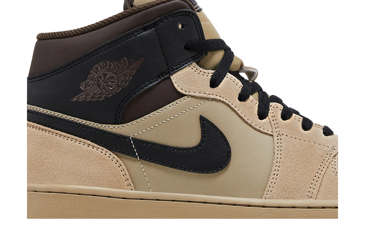 Air Jordan 1 Mid 'Khaki Black'
