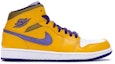 Order Air Jordan 1 Mid 'Lakers' 554724-708 - Kasut Jordan 1 Mid 'Lakers'