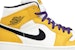 Kasut Air Jordan 1 Mid 'Lakers' 852542-700 - Warna Kuning & Ungu